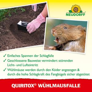 Produktbild für Wühlmausfalle Neudorff Quiritox, Zangenfalle