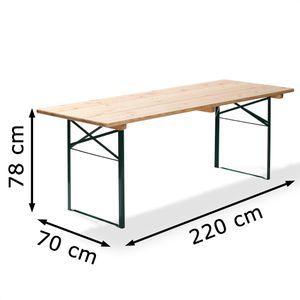 Produktbild für Klapptisch Veba 30070, Holz