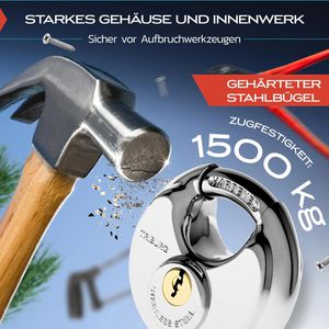Produktbild für Anhängerschloss TRIBURG mit Diskusschloss