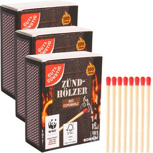 Streichhölzer Gut&Günstig TM-55, aus Espenholz, 5,5 cm