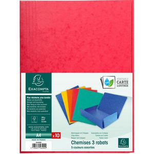 Produktbild für Jurismappe Exacompta 56400E, A4, farbig sortiert