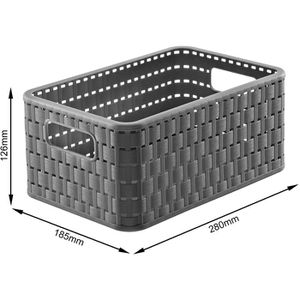 Produktbild für Aufbewahrungskorb Rotho Country A5, 6L