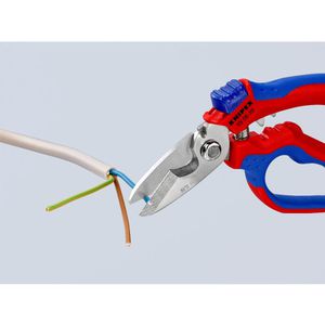 Produktbild für Kabelschere Knipex 950520SB, 4in1 Elektrikerschere, bis 25 mm²