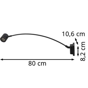 Produktbild für Wandleuchte Heitronic Borneo, aus Aluminium, für außen (IP65)