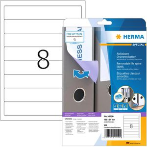 Rückenschilder Herma 10150, weiß
