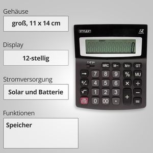 Produktbild für Taschenrechner Stylex 42861
