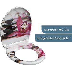 Produktbild für WC-Sitz Schütte Wellyness 82376, oval, aus Duroplast