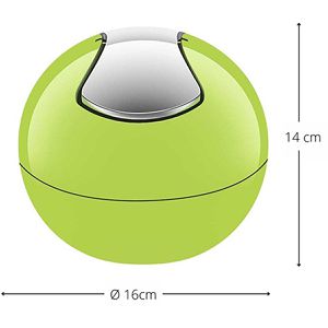 Produktbild für Mülleimer Spirella Bowl, 10.15112, grün