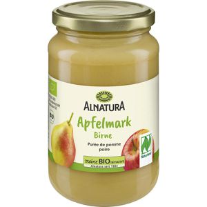 Fruchtpüree Alnatura Apfelmark Birne im Glas,100% Frucht, BIO