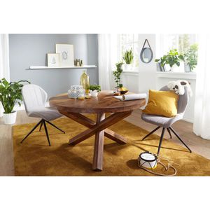 Produktbild für Esstisch Wohnling WL5.055, Sheesham-Massivholz