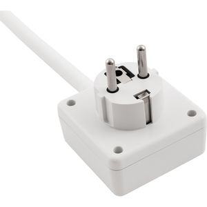 Produktbild für Steckdosenlampe McShine Halo, weiß, fest verbaute LED