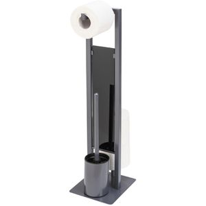 Produktbild für WC-Garnitur Wenko Rivalta, mit Ersatzrollenhalter