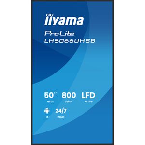 Produktbild für Digital-Signage Iiyama ProLite LH5066UHSB-B1AG, 50 Zoll