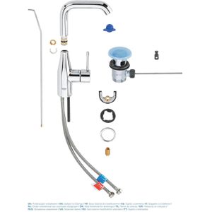 Produktbild für Waschtischarmatur GROHE Essence L-Size 32628001, verchromt