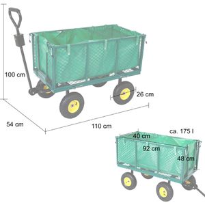 Produktbild für Gartenwagen Arebos 42330, 175 Liter, bis 550 kg