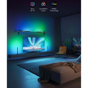 Produktbild für Tischlampe Govee RGBIC TV Light Bar, schwarz, LED