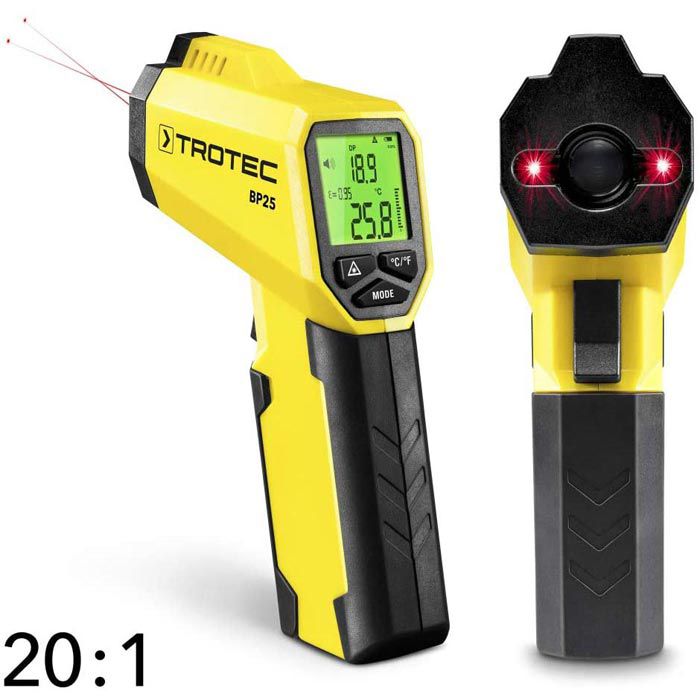 Trotec Infrarot-Thermometer BP25, -50 Bis +260°C, Dual-Laser ...