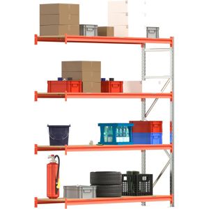 Produktbild für Anbauregal Regalwerk EMMA, 4 Holzböden
