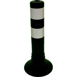 Produktbild für Absperrpfosten Schake 412284BS, schwarz/weiß, aus Kunststoff