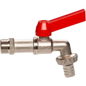 Auslaufventil Gardena 07332-20, Hebelgriff rot, aus Messing