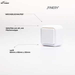 Produktbild für Lichtschalter McPower Finery, weiß