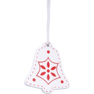 Produktbild für Weihnachtsbaumschmuck BRUBAKER 8028, rot/weiß, 3-4 cm