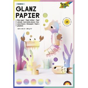 Produktbild für Buntpapier Folia 766 Rainbow, glänzend, 22,5 x 32 cm