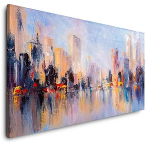 Produktbild für Wandbild Sinus-Art Abstrakte Skyline