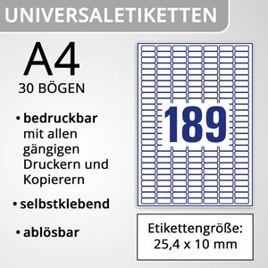 Produktbild für Universaletiketten Zweckform L4731REV-25, weiß