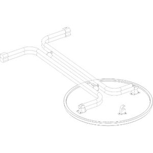 Produktbild für Stehtisch Veba P16180, weiß, Ø 80 cm, klappbar