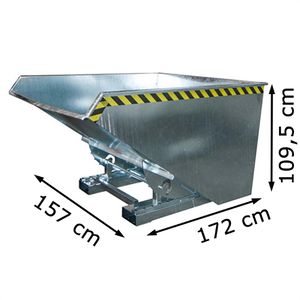 Produktbild für Kippbehälter BAUER EXPO 1700, für Stapler