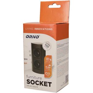 Produktbild für Tischsteckdose Orno AE-1303, mit 0,6m Kabel
