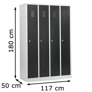 Produktbild für Spind G-Office WRC/4.18117, anthrazit