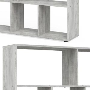 Produktbild für Bücherregal Vicco Pilar, grau