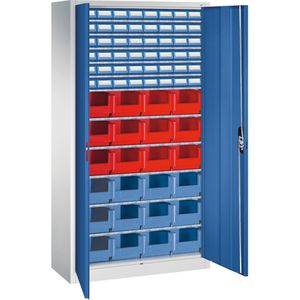 Magazinschrank CP-Möbel Serie 13, grau / blau