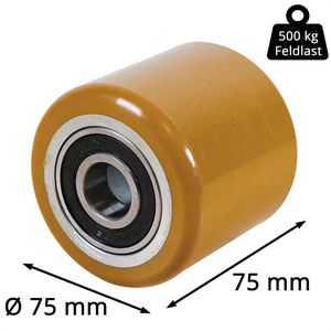 Produktbild für Hubwagen-Rolle CASCOO bis 500 kg, Polyurethan