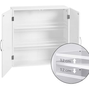 Produktbild für Bad-Hängeschrank Vasagle BBC320W01, matt weiß