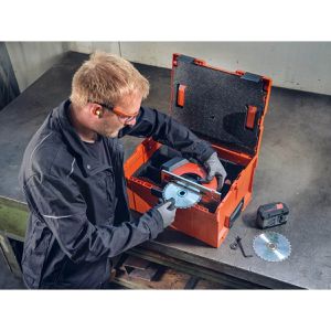 Produktbild für Metallhandkreissäge Fein F-IRON CUT 57 AS, 99100001560, Akku