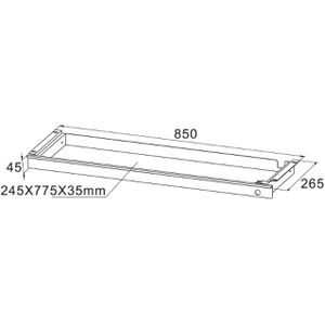 Produktbild für Unterbau-Schublade SO-TECH CAVO, weiß, aus Metall