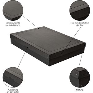 Produktbild für Aufbewahrungsbox Falken Pure Box Black, 27 Liter