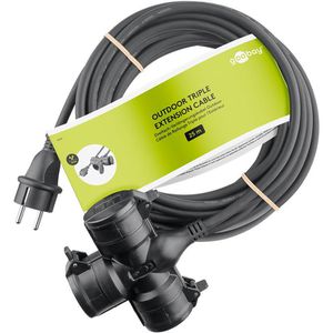 Produktbild für Verlängerungskabel Goobay für außen IP44