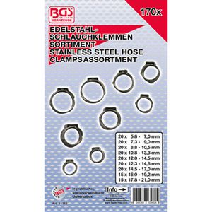 Produktbild für Schlauchschelle BGS-technic 14115, Sortiment