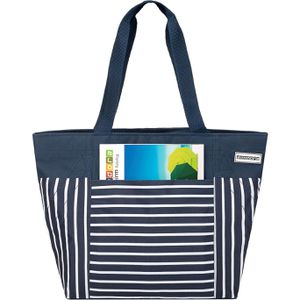Produktbild für Einkaufstasche anndora TW-8205-232 AHOI, blau / weiß