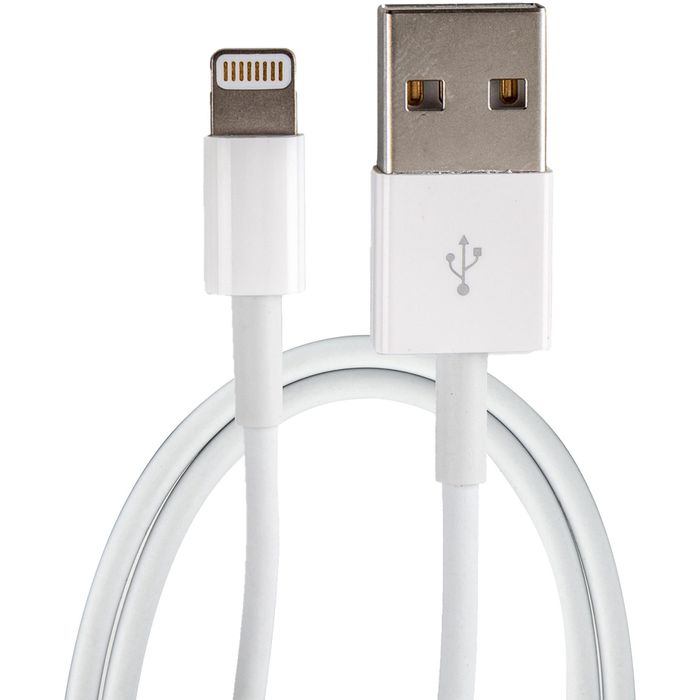 Apple Ladekabel MD819ZM/A, weiß, USB A auf Apple Lightning, BULK