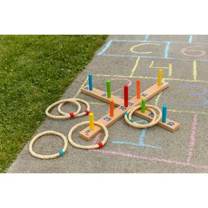 Produktbild für Wurfspiel Goki 56801, Ringwurfspiel aus Holz