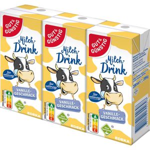 Produktbild für Milchdrink Gut&amp;Günstig Vanille, im Trinkpäckchen