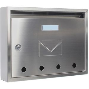 Produktbild für Briefkasten Rottner T05374, Imola, silber, aus Edelstahl
