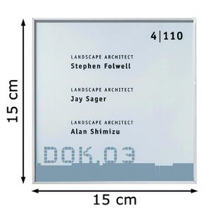 Produktbild für Türschild SignSystems NA5006, New Age, silber