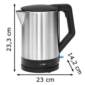 Produktbild für Wasserkocher Clatronic WKS 3692, silber-schwarz