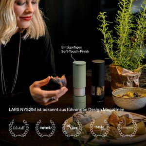 Produktbild für Gewürzmühle LARS-NYSØM Lagom Sage Green, Höhe 18,7 cm
